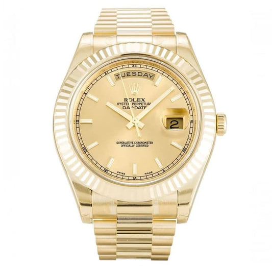 Rolex Day-Date II Chocolate 218235 Mens 41MM