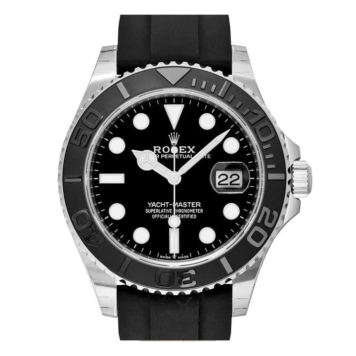 Rolex Yacht-Master 42 Automatic Black Dial White Gold Men's Watch