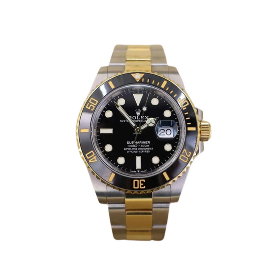 Rolex Submariner Date 18K Yellow GoldSteel Black Dial 116613